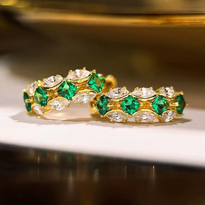 Xiancan S925 Silver Women s Retro-Style Earrings with Colorful Simulated Emerald Gem 925 Silver
Xiancan S925 Silver Women s Retro-Style Earrings with Colorful Simulated Emerald Gem 925 Silver