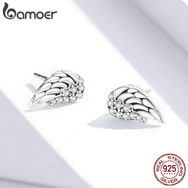 BAMOER стерлингового серебра 925 пробы, ослепительные винтажные серьги-гвоздики с крыльями для женщин, ювелирные украшения 925 silver
BAMOER стерлингового серебра 925 пробы, ослепительные винтажные серьги-гвоздики с крыльями для женщин, ювелирные украшения 925 silver