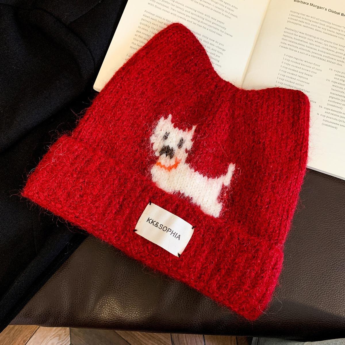 Cartoon Dog Hook Cat Ear Wool Hat Women s Warm Versatile Korean Cute Knitted M(55-59cm) красный
Cartoon Dog Hook Cat Ear Wool Hat Women s Warm Versatile Korean Cute Knitted M(55-59cm) красный