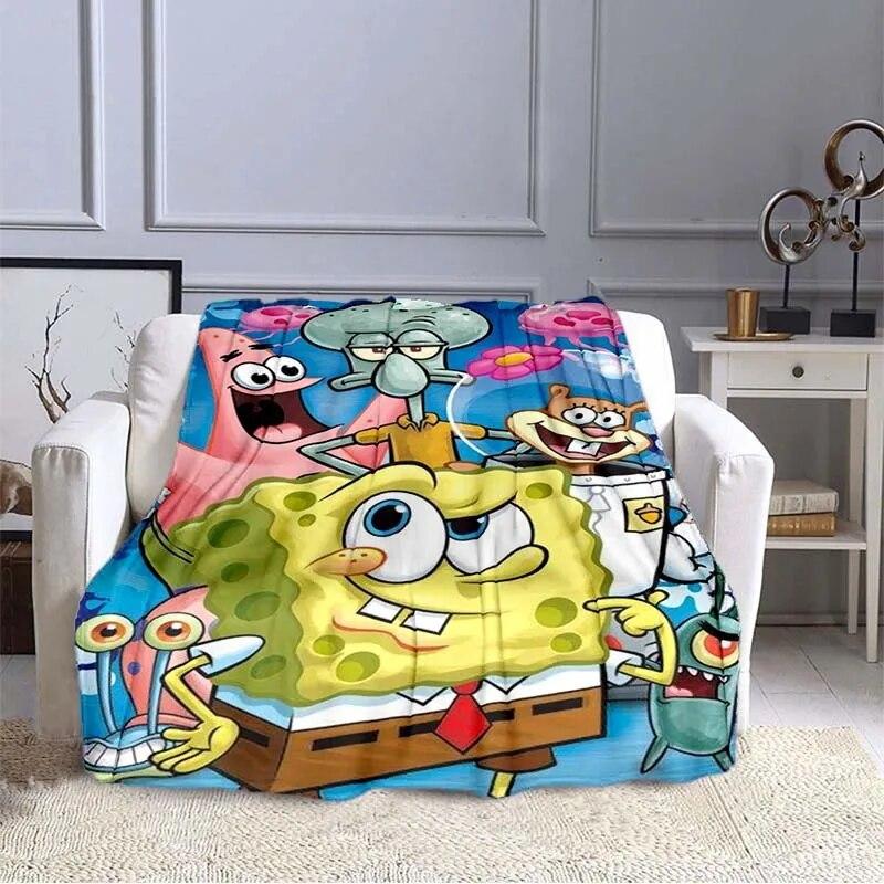 Yellow Sponge Squarepant Cartoon Blanket Sofa Cover Soft and Hairy Blanket Flannel Fluffy Comfortable Home Travel Throw Blanket
Yellow Sponge Squarepant Cartoon Blanket Sofa Cover Soft and Hairy Blanket Flannel Fluffy Comfortable Home Travel Throw Blanket