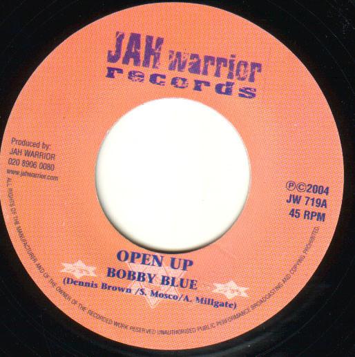 7inch Record BOBBY BLUE Open Up JW719 Jah Warrior Rec 2004 UK Reggae Ska Dub Used
7inch Record BOBBY BLUE Open Up JW719 Jah Warrior Rec 2004 UK Reggae Ska Dub Used