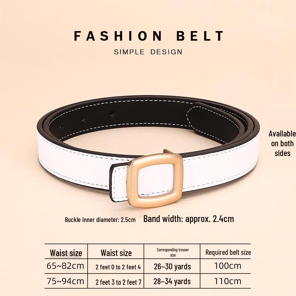 Women s Palm Print Leather Cowhide Belt - Korean Style, Versatile and Fashionable Waist Accessory. 110 cm
Women s Palm Print Leather Cowhide Belt - Korean Style, Versatile and Fashionable Waist Accessory. 110 cm