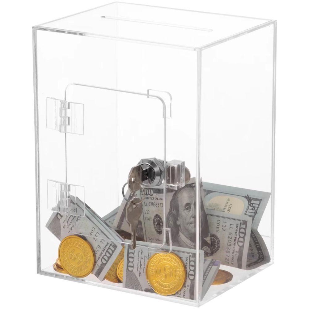 Large Capacity Clear Change Jar Openable Acrylic Savings Box Transparent Piggy Bank New Year Gifts чистий
Large Capacity Clear Change Jar Openable Acrylic Savings Box Transparent Piggy Bank New Year Gifts чистий