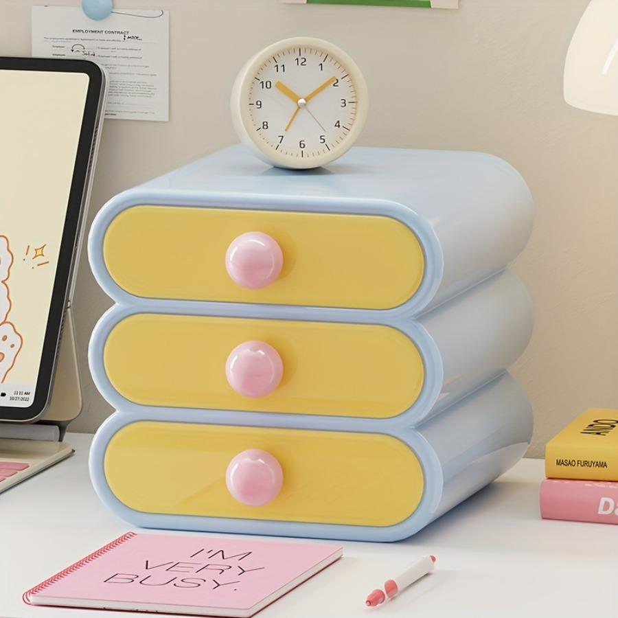 Desktop Drawer Storage Cosmetics Storage Box Large Capacity Bedroom Storage Dressing Table Decoration Back To School Season Gift жовтий
Desktop Drawer Storage Cosmetics Storage Box Large Capacity Bedroom Storage Dressing Table Decoration Back To School Season Gift жовтий