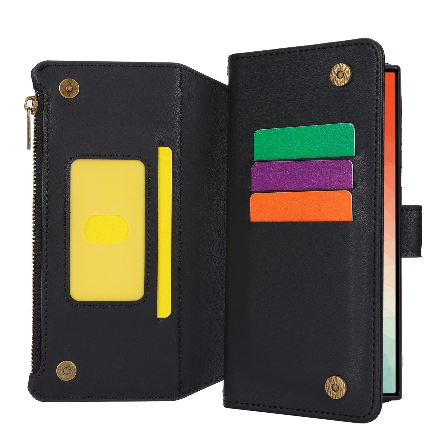 For Samsung Galaxy S24 Ultra Cell Phone Stand Case RFID Blocking Leather Flip Cover Black
For Samsung Galaxy S24 Ultra Cell Phone Stand Case RFID Blocking Leather Flip Cover Black