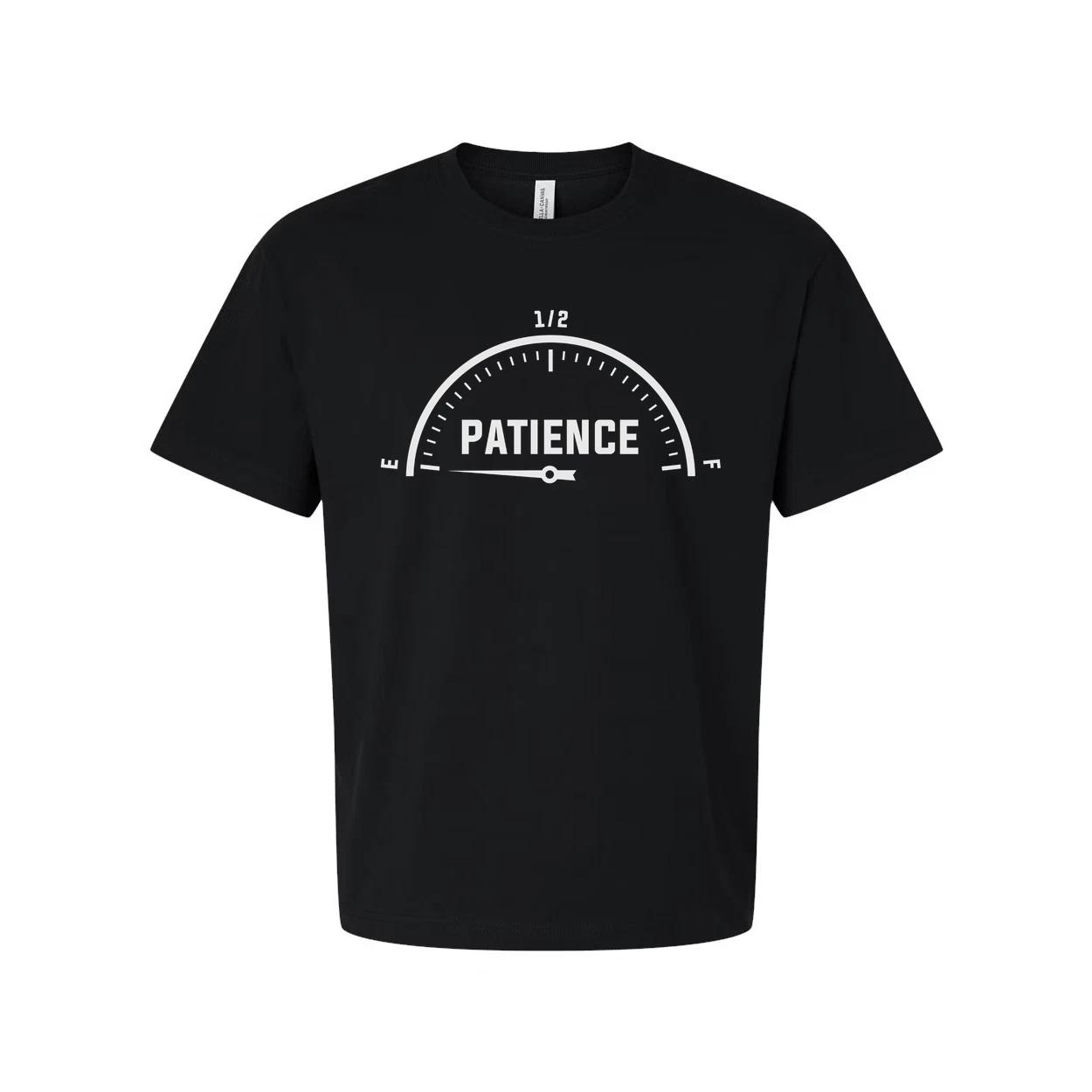 Patience Gauge Graphic Unisex Short Sleeve T Shirt With White Cotton Fabric And 4XL
Patience Gauge Graphic Unisex Short Sleeve T Shirt With White Cotton Fabric And 4XL
