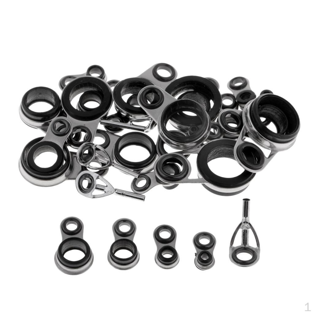29pcs Fishing Rod Pole Guides Ring for Building Diameter 1.0-12mm
29pcs Fishing Rod Pole Guides Ring for Building Diameter 1.0-12mm