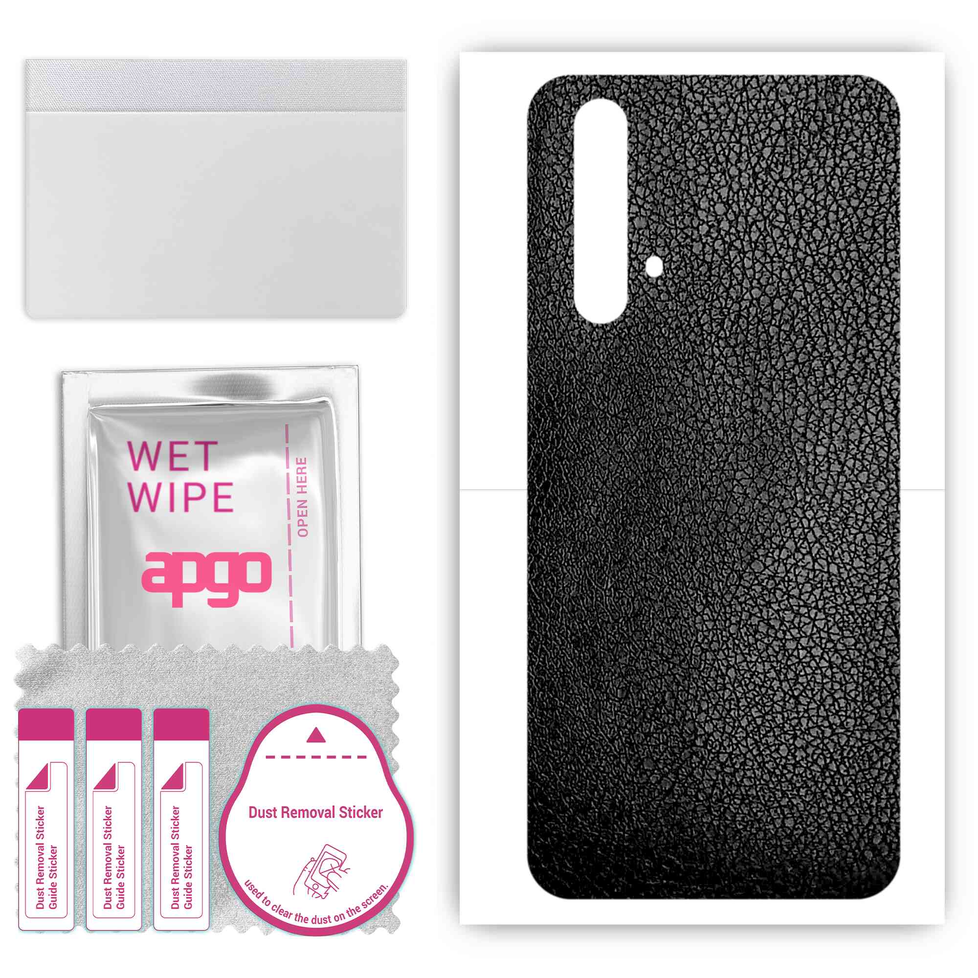Apgo Protective Skin Sticker для задньої панелі, сумісної з Realme X50 5G, Wrap Film, Foil, Vinyl - Pattern Black Leather
Apgo Protective Skin Sticker для задньої панелі, сумісної з Realme X50 5G, Wrap Film, Foil, Vinyl - Pattern Black Leather