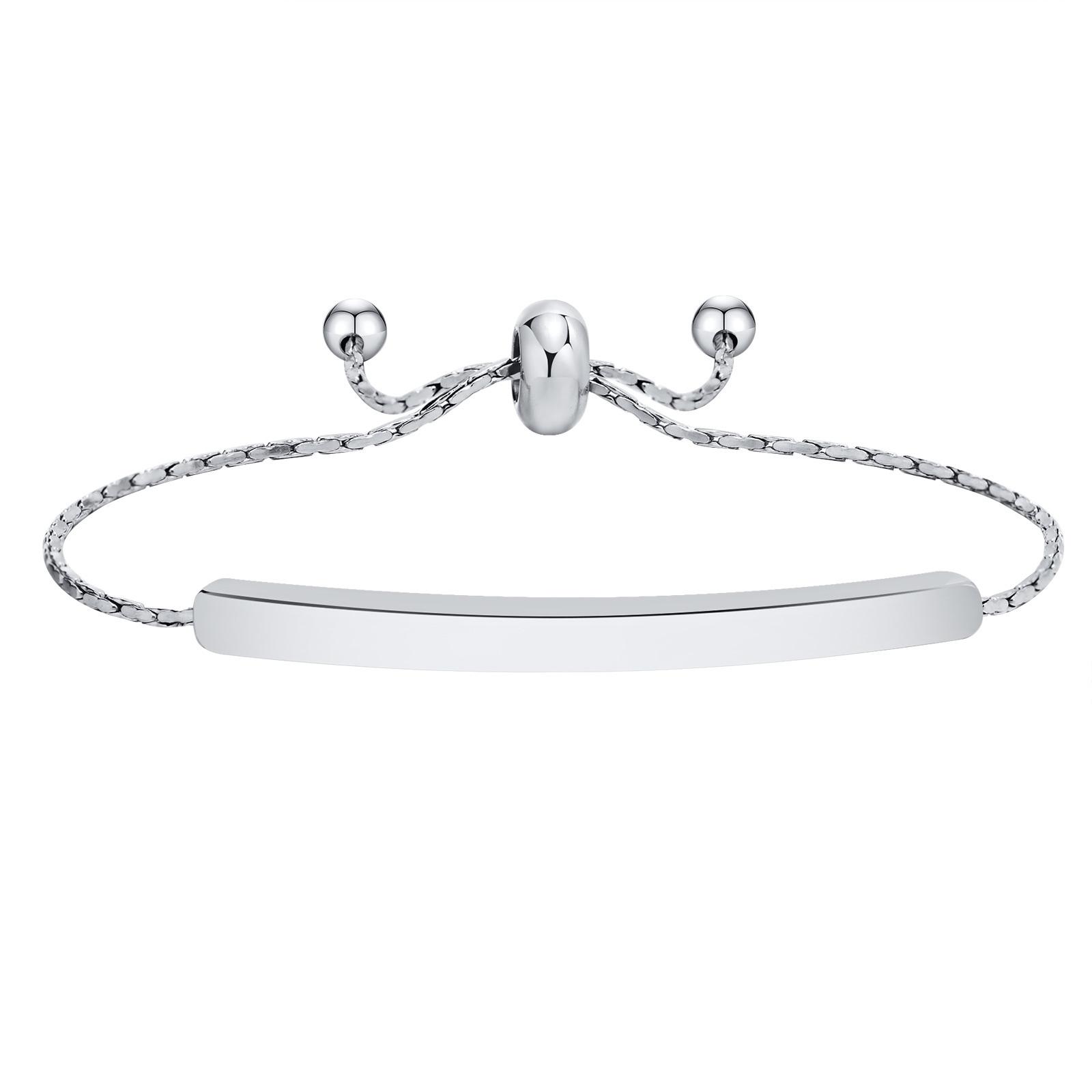 Personalized Engraved Bar Bracelet, Custom Name Coordinates Nameplated, Adjustable Chain Stainless Steel Jewelry
Personalized Engraved Bar Bracelet, Custom Name Coordinates Nameplated, Adjustable Chain Stainless Steel Jewelry