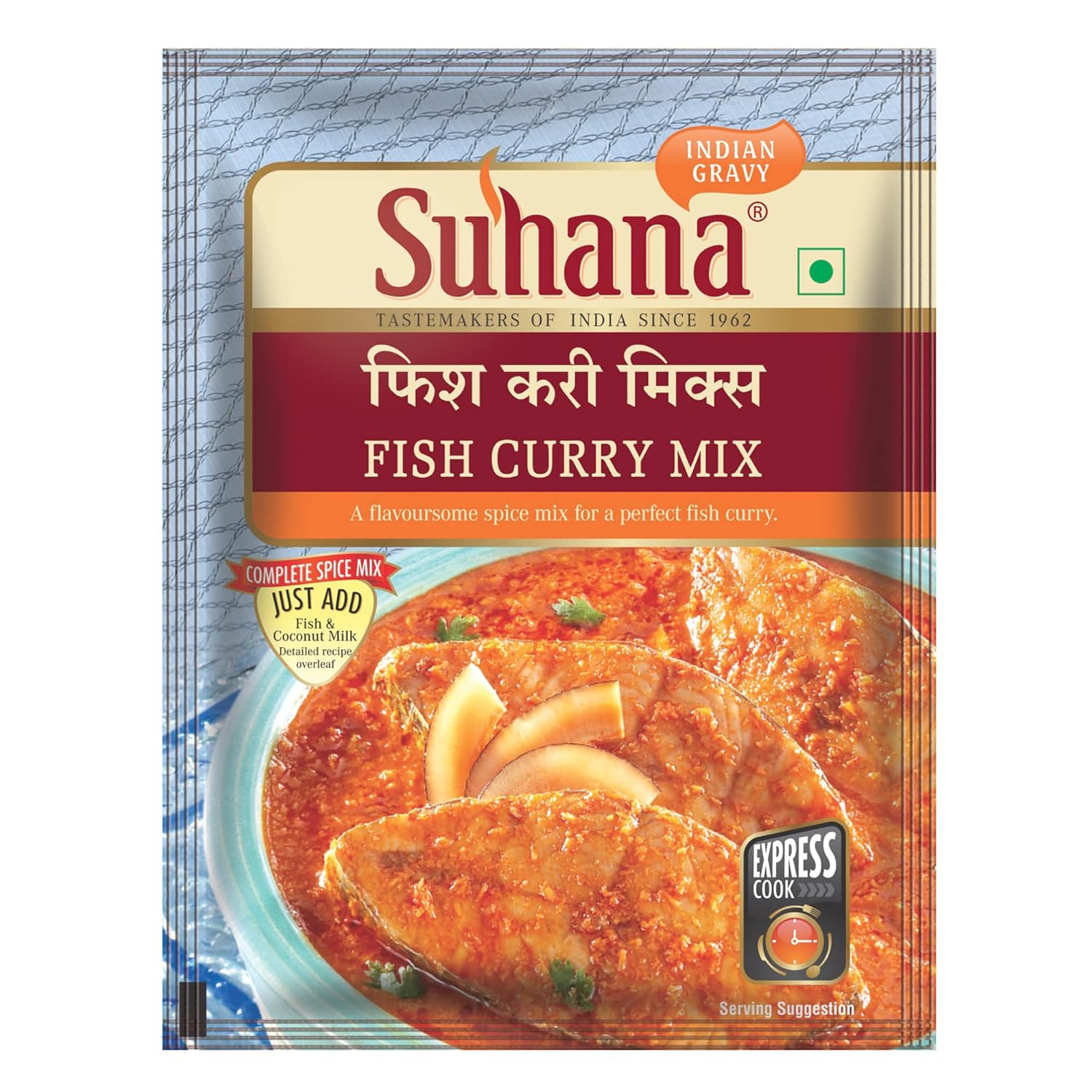 Suhana Fish Curry Spice Mix 50g Pack Of 3 Easy Cooking Curry Masala Blend For Authentic Flavor Aromatic Quick Meal Spice
Suhana Fish Curry Spice Mix 50g Pack Of 3 Easy Cooking Curry Masala Blend For Authentic Flavor Aromatic Quick Meal Spice