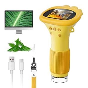 SKYBASIC 2 Inch IPS Screen 1000X Handheld Digital Microscope HD Pocket Portable Mini USB Microscope PC Science Edu Fun Birthday Gift for Students
SKYBASIC 2 Inch IPS Screen 1000X Handheld Digital Microscope HD Pocket Portable Mini USB Microscope PC Science Edu Fun Birthday Gift for Students