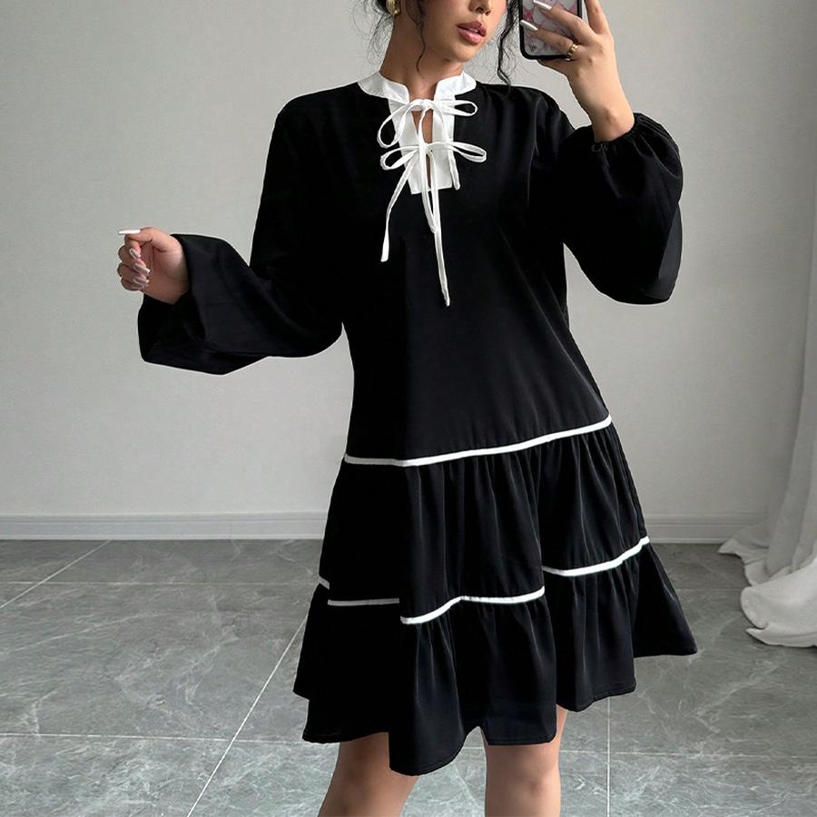 Maxi French Style Long Sleeve Dress for Women Fashion L чорний
Maxi French Style Long Sleeve Dress for Women Fashion L чорний