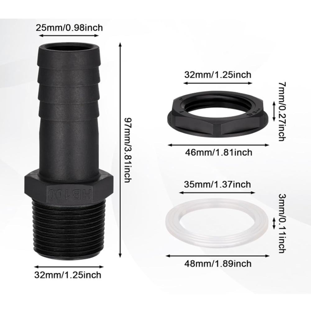 For Durable Plastic 25mm Hose Connectors 2 Sets for Rainwater Barrels Includes Sealing Rings and Linking Washers China Mainland
For Durable Plastic 25mm Hose Connectors 2 Sets for Rainwater Barrels Includes Sealing Rings and Linking Washers China Mainland