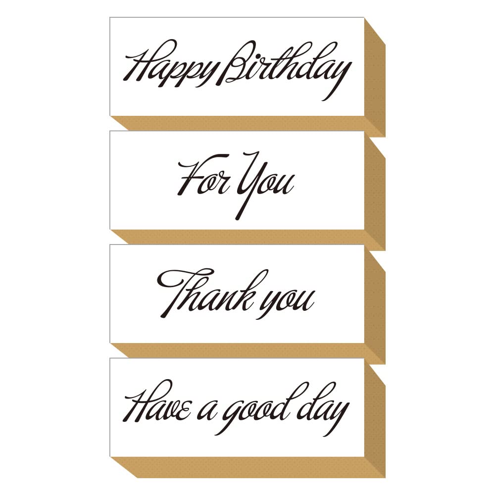 Cute and Stylish Wooden Rubber Stamp Set for Birthdays, Thank You Cards, Bridal, and Letters, Made in Japan (#70)
Cute and Stylish Wooden Rubber Stamp Set for Birthdays, Thank You Cards, Bridal, and Letters, Made in Japan (#70)