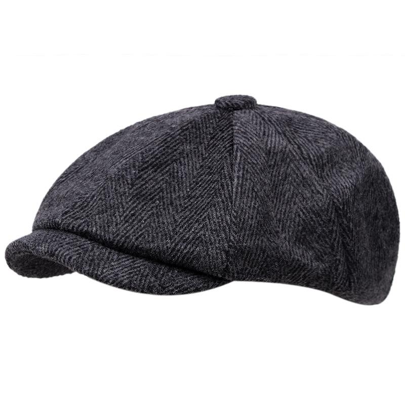 Classic Herringbone Tweed Wool Blend Newsboy Dad Winter Ivy Hat Dad Flat Gatsby Hat Big Head Men Oversize Cabbie Cap 59-60cm чорний
Classic Herringbone Tweed Wool Blend Newsboy Dad Winter Ivy Hat Dad Flat Gatsby Hat Big Head Men Oversize Cabbie Cap 59-60cm чорний