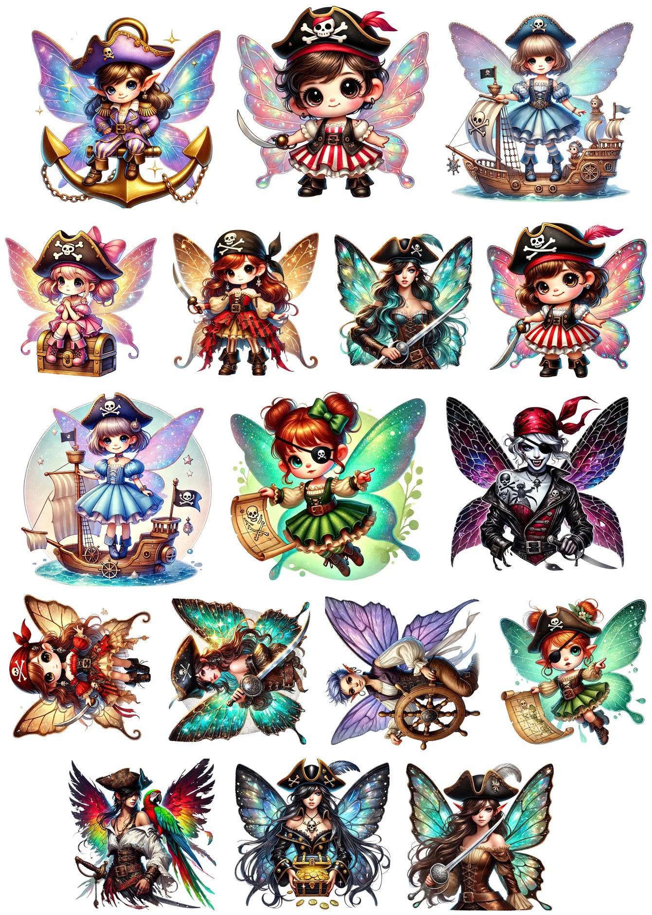 17pcs Cute Hand Cartoon Pirates Butterfly Elves Paper Stationery Sticker Decoration Label for Scrapbooking Diary Book Planner білий
17pcs Cute Hand Cartoon Pirates Butterfly Elves Paper Stationery Sticker Decoration Label for Scrapbooking Diary Book Planner білий