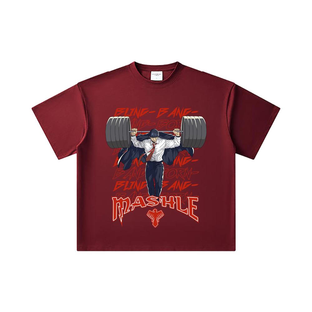 260 GSM Double Yarn 32 Count 100% Cotton Mashle V4 Mash Gym Print Unisex Heavy Cotton T Shirt 2XL вина червоного кольору
260 GSM Double Yarn 32 Count 100% Cotton Mashle V4 Mash Gym Print Unisex Heavy Cotton T Shirt 2XL вина червоного кольору