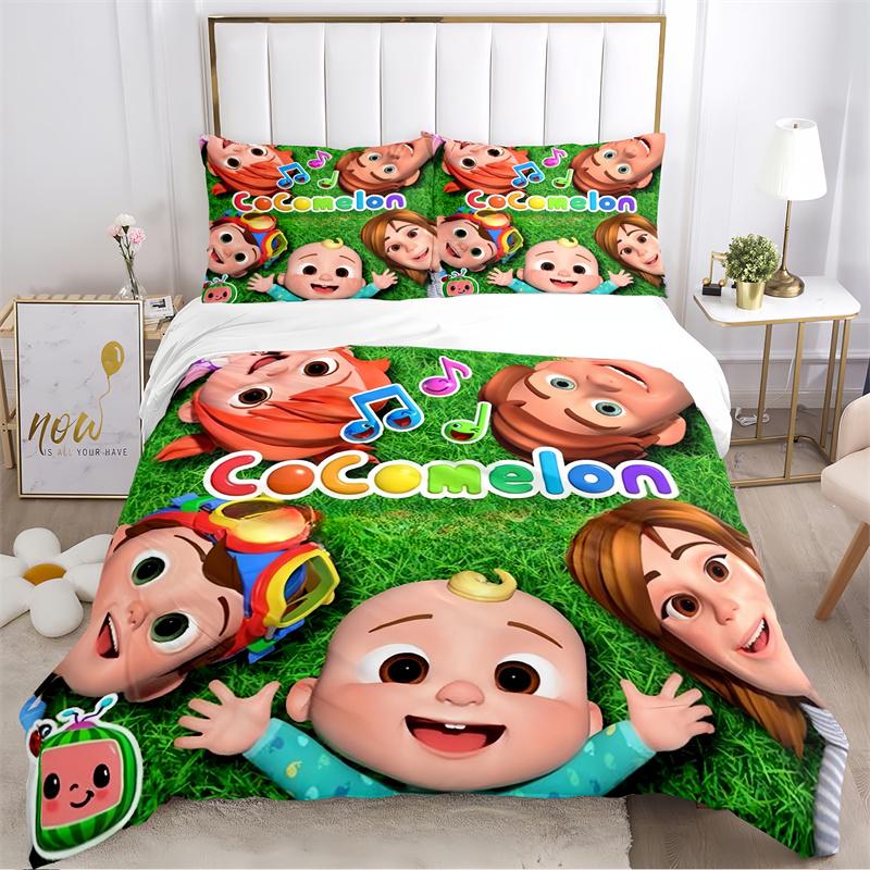 Cartoon Kids Characters Pink Print Bedding Set, Educational Show Themed Duvet Cover Set(1 * duvet cover + 2 * pillowcase, without core) 135x200cm
Cartoon Kids Characters Pink Print Bedding Set, Educational Show Themed Duvet Cover Set(1 * duvet cover + 2 * pillowcase, without core) 135x200cm