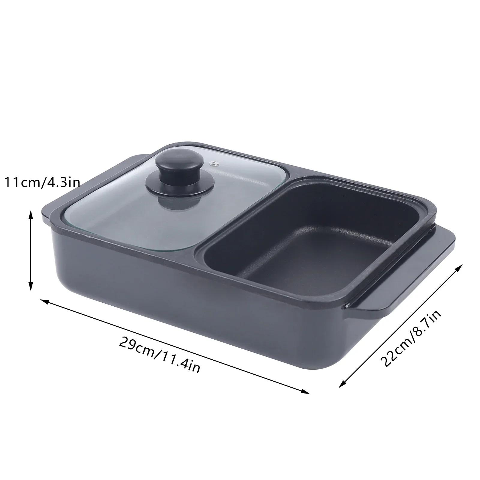 2-in-1 Indoor Non-Stick Electric Hot Pot and Pan, Portable Multifunctional Smokeless Korean BBQ Grill, Suitable for 1-2 People чорний
2-in-1 Indoor Non-Stick Electric Hot Pot and Pan, Portable Multifunctional Smokeless Korean BBQ Grill, Suitable for 1-2 People чорний