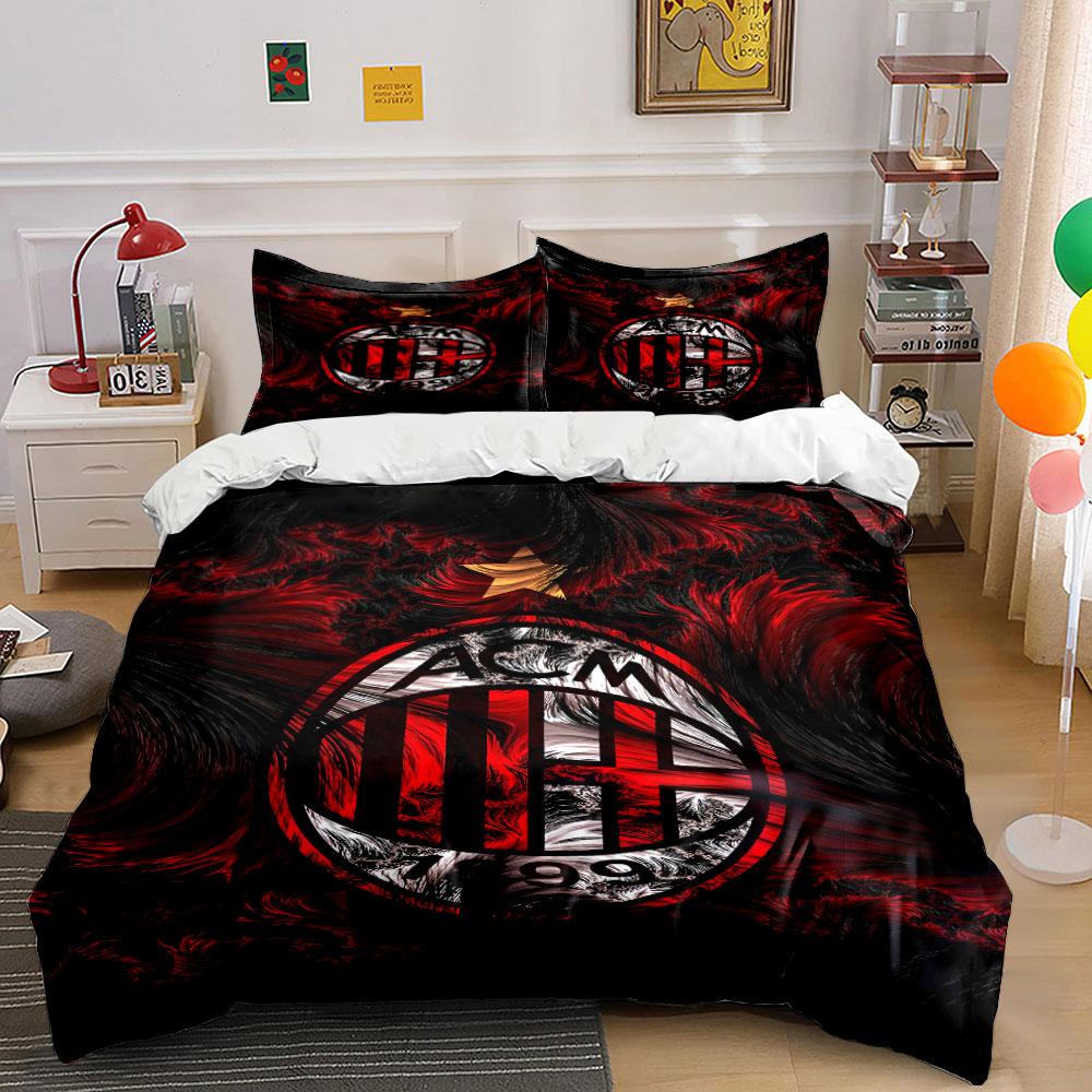 Red-black AC Milan logo. Bedding sets Duvet cover sets Duvet covers Pillowcases(1 * Duvet Cover 2 * Pillowcases, without duvet insert) 135x200cm
Red-black AC Milan logo. Bedding sets Duvet cover sets Duvet covers Pillowcases(1 * Duvet Cover 2 * Pillowcases, without duvet insert) 135x200cm
