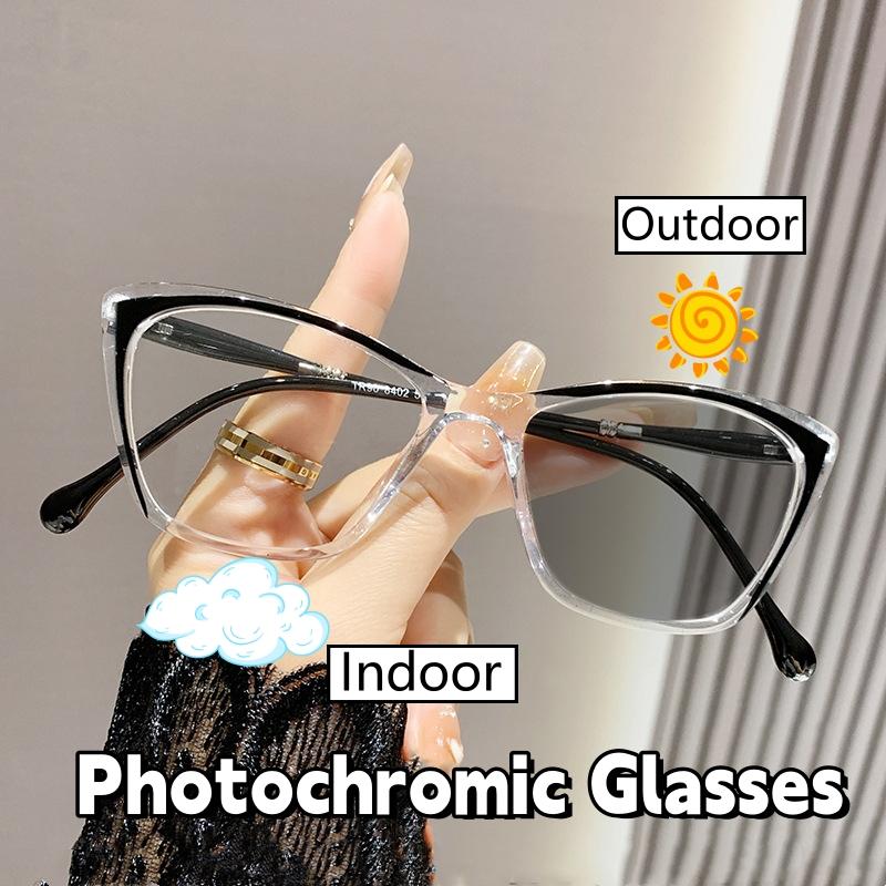 Fashion Women s Cat Eye Photochromic Glasses Trendy Color Changing Myopia Glasses for Ladies Men Fashion Outdoor Near Sight Sunglasses
Fashion Women s Cat Eye Photochromic Glasses Trendy Color Changing Myopia Glasses for Ladies Men Fashion Outdoor Near Sight Sunglasses