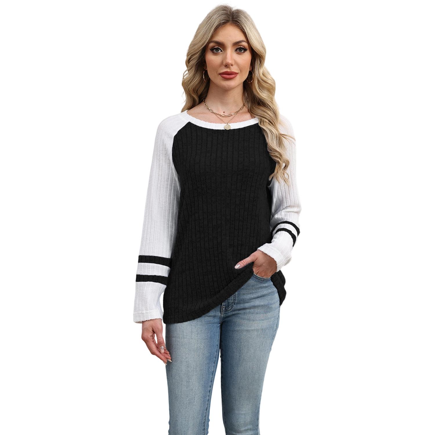 Новый осенне-зимний трикотажный топ с круглым вырезом и рукавами с открытыми плечами, с цветовыми блоками и пэчворком S
Новый осенне-зимний трикотажный топ с круглым вырезом и рукавами с открытыми плечами, с цветовыми блоками и пэчворком S