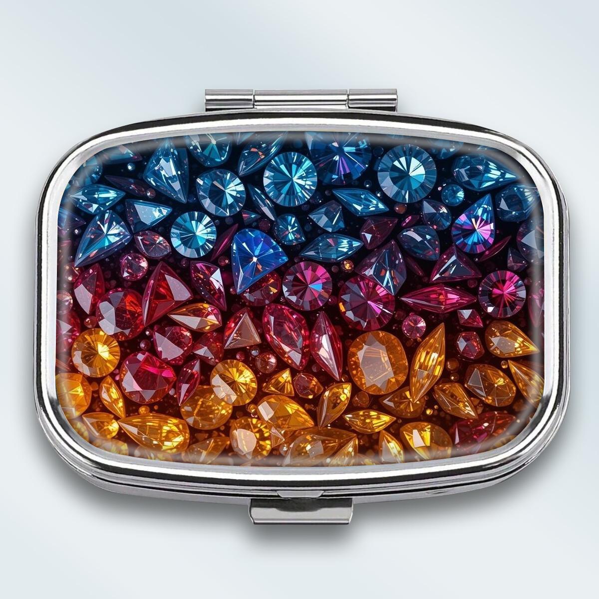 Portable Pill Box with 2 Compartments, Mini Metal Medicine Organizer Case, Cute Printed Pill Container for Vitamins, Pills, Jewelry, Travel, Daily Use різнокольоровий
Portable Pill Box with 2 Compartments, Mini Metal Medicine Organizer Case, Cute Printed Pill Container for Vitamins, Pills, Jewelry, Travel, Daily Use різнокольоровий