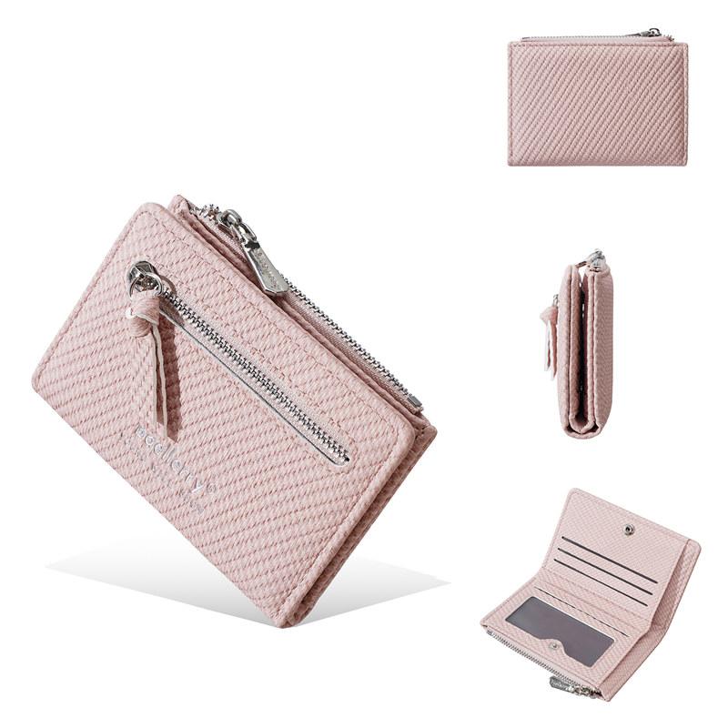 Baellerry Classic Short Wallets for Women Men Mini Purse Zipper Hasp Card Holder Purses Wallet 12.5*9*2cm світло-рожевий колір
Baellerry Classic Short Wallets for Women Men Mini Purse Zipper Hasp Card Holder Purses Wallet 12.5*9*2cm світло-рожевий колір