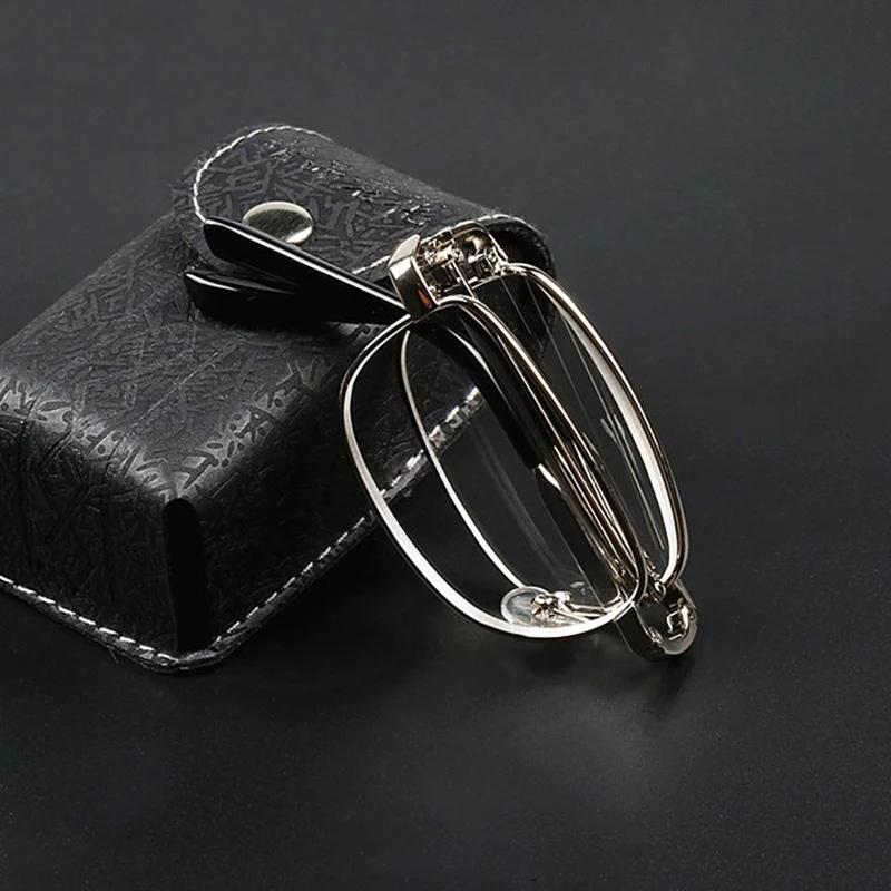 Portable Metal Foldable Reading Glasses Ultralight Men Business Presbyopia Glasses Eyewear With Random Case +0.5+0.75to+6.0 +125
Portable Metal Foldable Reading Glasses Ultralight Men Business Presbyopia Glasses Eyewear With Random Case +0.5+0.75to+6.0 +125