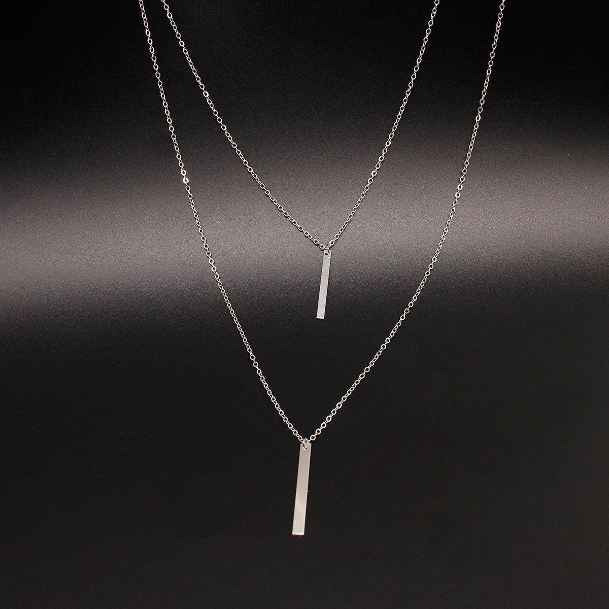 Items of jewelry, double-layer one-word necklace, fashion pendant золотой
Items of jewelry, double-layer one-word necklace, fashion pendant золотой