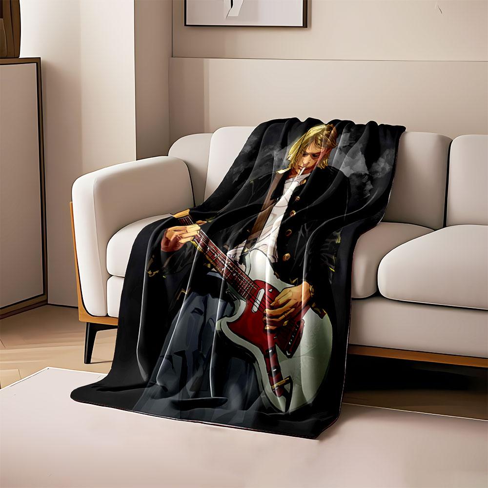 The main pattern shows a person playing a red-and-white electric guitar. for all seasons blanket lunch break throw gift 80cm x 120cm
The main pattern shows a person playing a red-and-white electric guitar. for all seasons blanket lunch break throw gift 80cm x 120cm