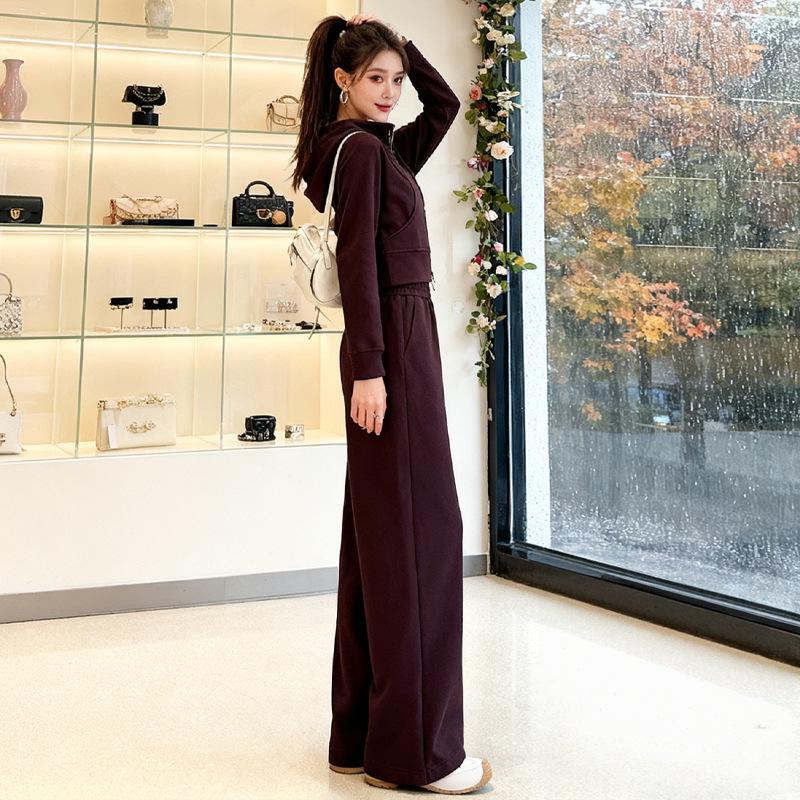 2026 Women s Plus Velvet Fashion Outfit: Age-Reducing Thickened Jacket & Wide-Leg Pants Two-Piece Set S
2026 Women s Plus Velvet Fashion Outfit: Age-Reducing Thickened Jacket & Wide-Leg Pants Two-Piece Set S