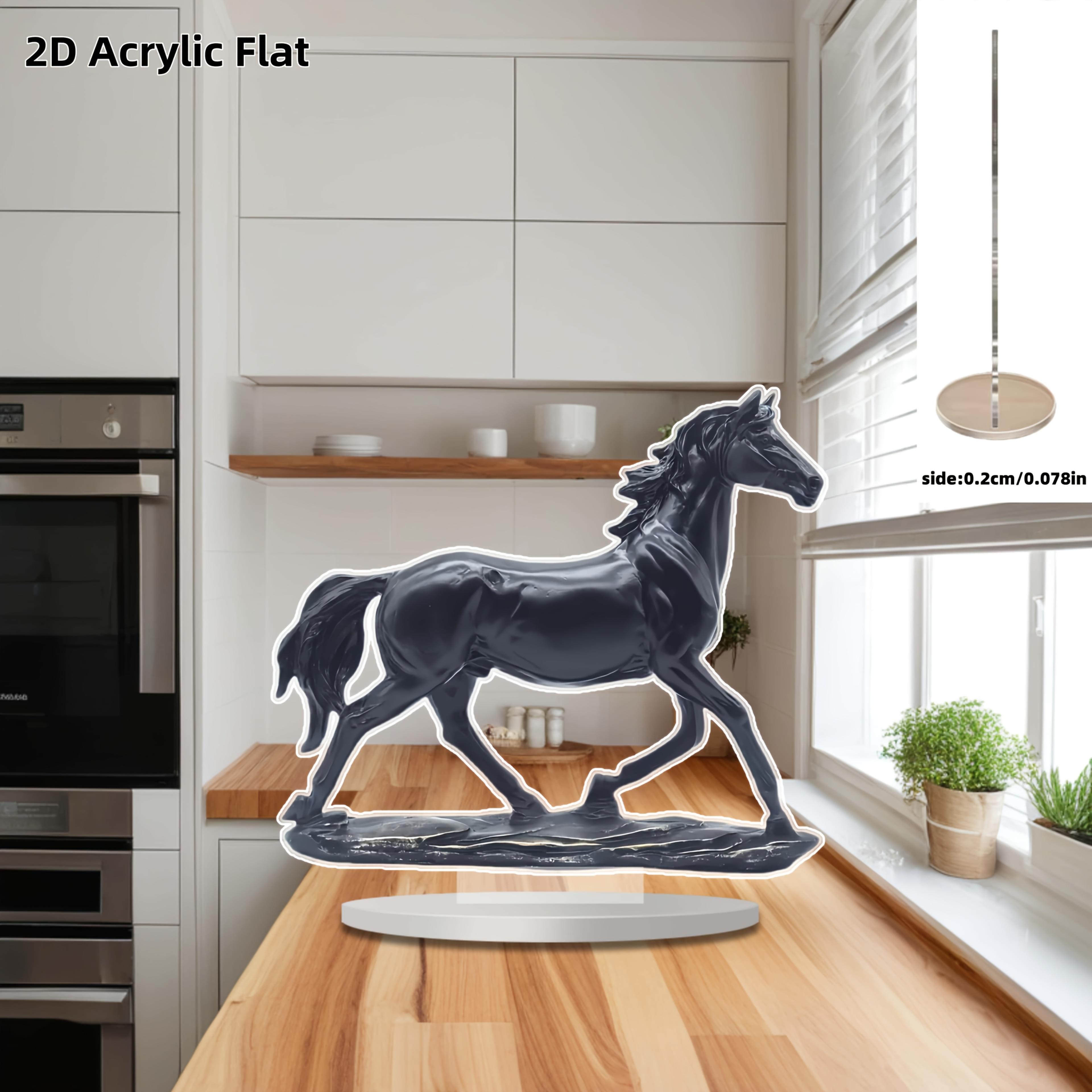 2D Flat Acrylic Horse Decoration, Indoor and Outdoor Decoration - No Battery/electricity Required, Free Day Decoration, Shop Decoration, Durable Outdo 25*30cm
2D Flat Acrylic Horse Decoration, Indoor and Outdoor Decoration - No Battery/electricity Required, Free Day Decoration, Shop Decoration, Durable Outdo 25*30cm