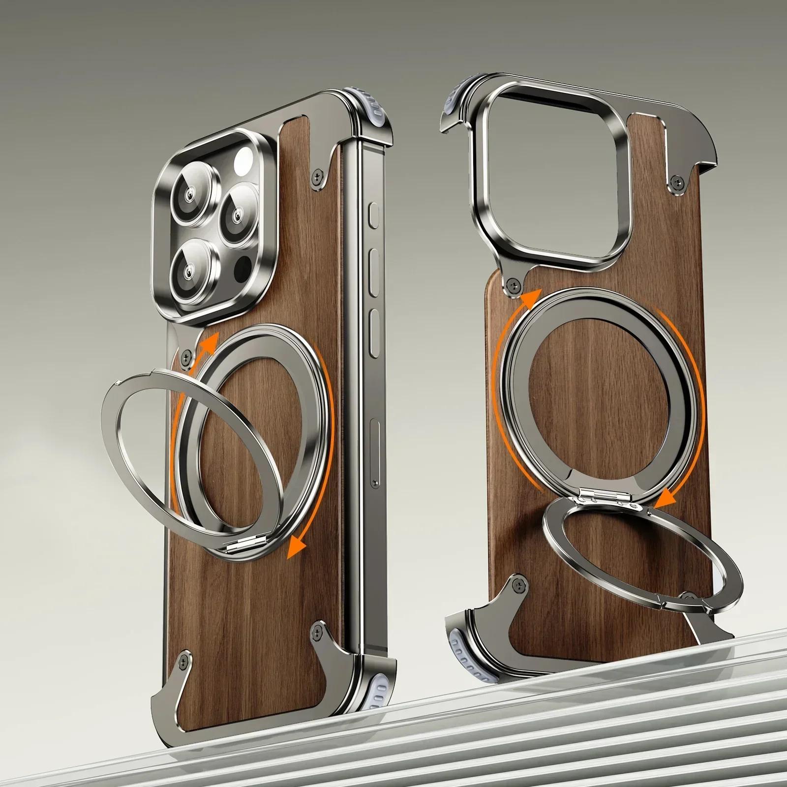 Eary for Magsafe Magnetic Phone Case for iPhone 17 16 15 14 Pro Max Wood Shockproof Protective Cover with 360°Rotate Ring Stand iPhone17 Pro Max
Eary for Magsafe Magnetic Phone Case for iPhone 17 16 15 14 Pro Max Wood Shockproof Protective Cover with 360°Rotate Ring Stand iPhone17 Pro Max
