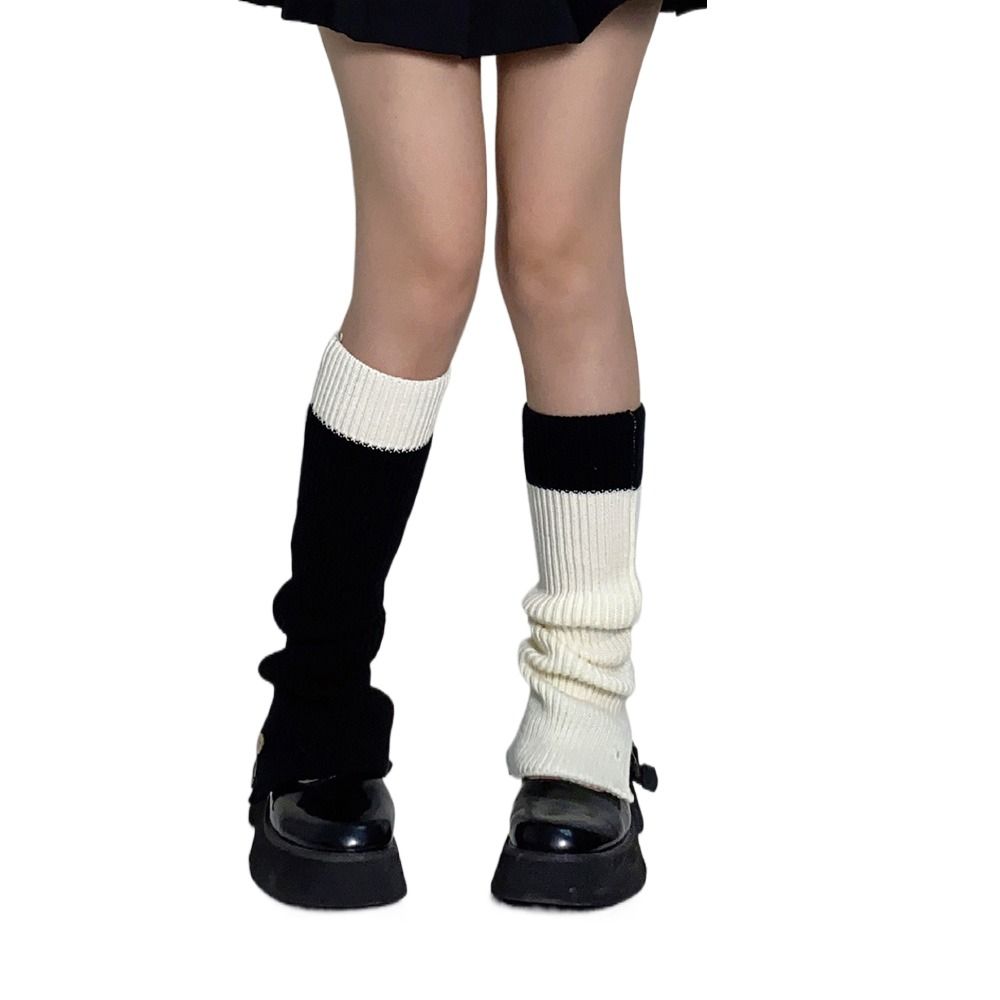 Contrast Color Button Lolita Arm Sleeves Knitted Foot Cover Women Leg Warmers Over Knee Socks
Contrast Color Button Lolita Arm Sleeves Knitted Foot Cover Women Leg Warmers Over Knee Socks