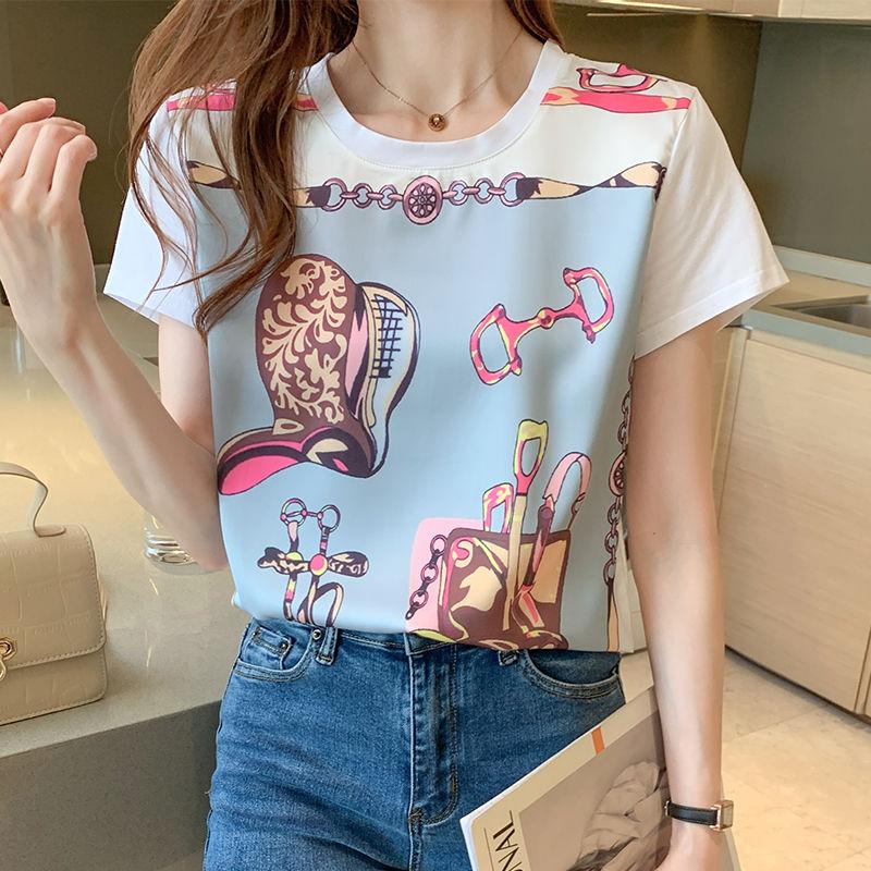 Young Style Casual Summer Printing Women s Pure Cotton Round Neck Short Sleeved Loose Fitting Fashion Comfortable T-shirt Tops S
Young Style Casual Summer Printing Women s Pure Cotton Round Neck Short Sleeved Loose Fitting Fashion Comfortable T-shirt Tops S