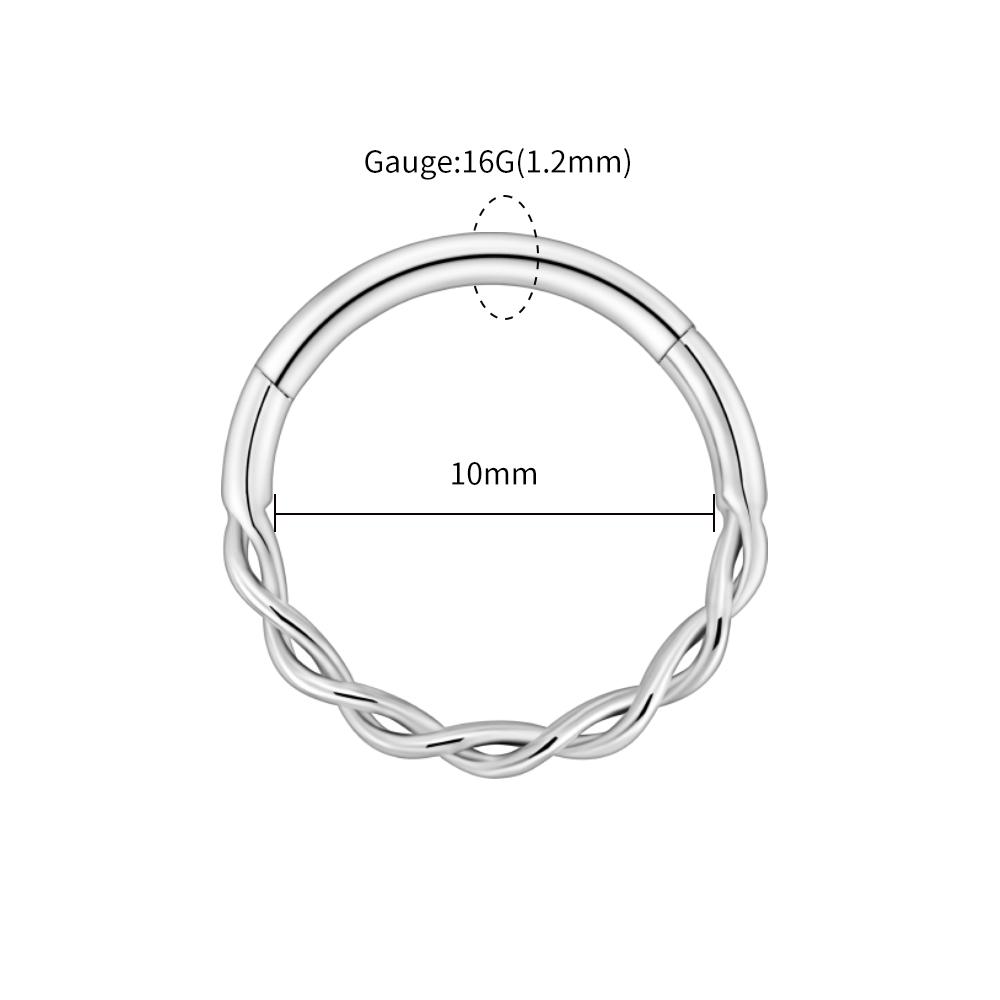 Right Grand ASTM F136 Titanium Twisted Segment Clicker Ring 16G Braided Twist Septum Daith Earring Cartilage Piercing Jewelry C-shaped and spiral&Nose Rings & Studs&Body
Right Grand ASTM F136 Titanium Twisted Segment Clicker Ring 16G Braided Twist Septum Daith Earring Cartilage Piercing Jewelry C-shaped and spiral&Nose Rings & Studs&Body
