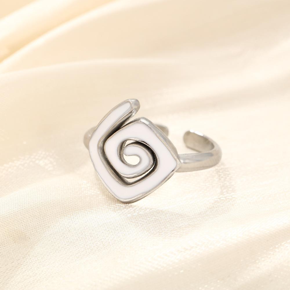 Colorful Enamel Spiral Swirl Ring Stainless Steel Gold Color Women Trendy Open Rings Geometric Zircon Birthday Gift Wholesale resizable
Colorful Enamel Spiral Swirl Ring Stainless Steel Gold Color Women Trendy Open Rings Geometric Zircon Birthday Gift Wholesale resizable
