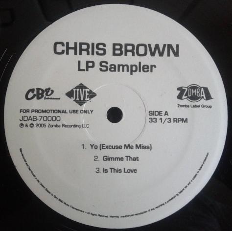 12inch Record CHRIS BROWN - Chris Brown LP Sampler JDAB70000 Jive 2005 UK Rap & Hip-Hop/R&B Used
12inch Record CHRIS BROWN - Chris Brown LP Sampler JDAB70000 Jive 2005 UK Rap & Hip-Hop/R&B Used