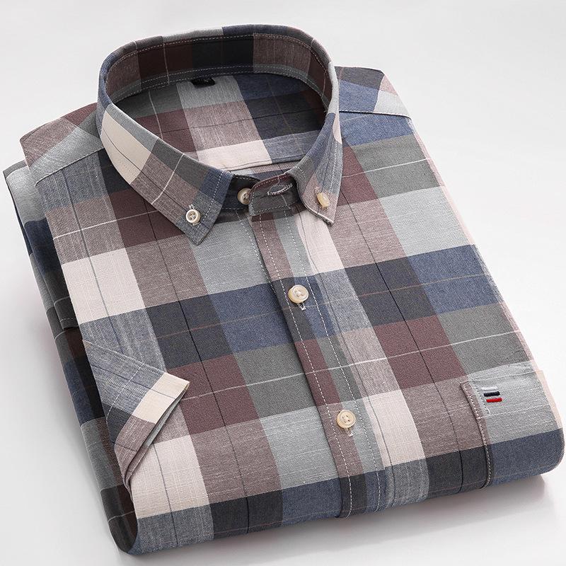 Чоловіча повсякденна сорочка з коротким рукавом, приталеного крою, з оксфордської бавовни 41 (Weight 135-150)
Чоловіча повсякденна сорочка з коротким рукавом, приталеного крою, з оксфордської бавовни 41 (Weight 135-150)