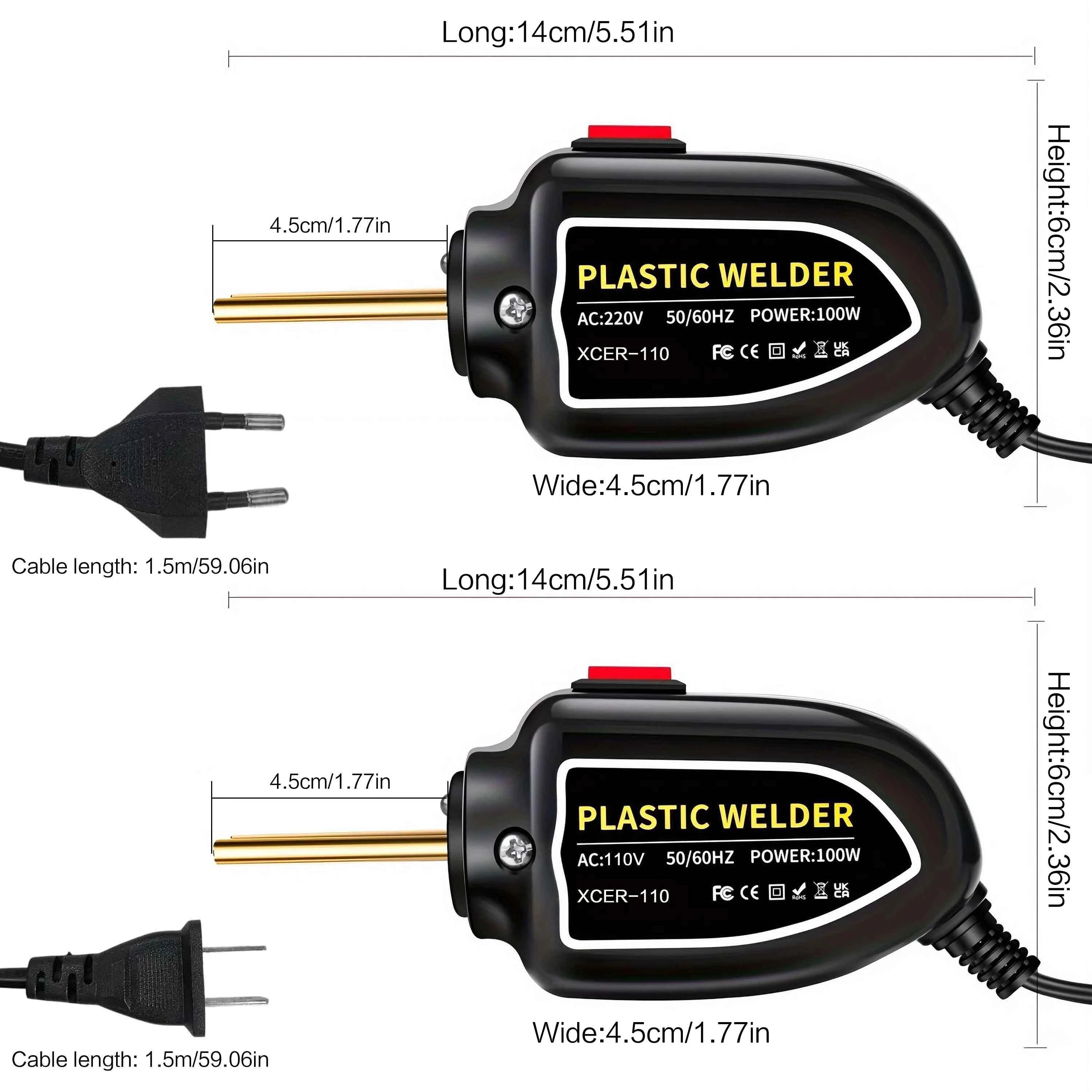 1 Set 100W Plastic Welding Repair Kit for Car Bumper, Includes Welder, Nail Welding Tool & 200 Free Nails, Durable & Efficient
1 Set 100W Plastic Welding Repair Kit for Car Bumper, Includes Welder, Nail Welding Tool & 200 Free Nails, Durable & Efficient
