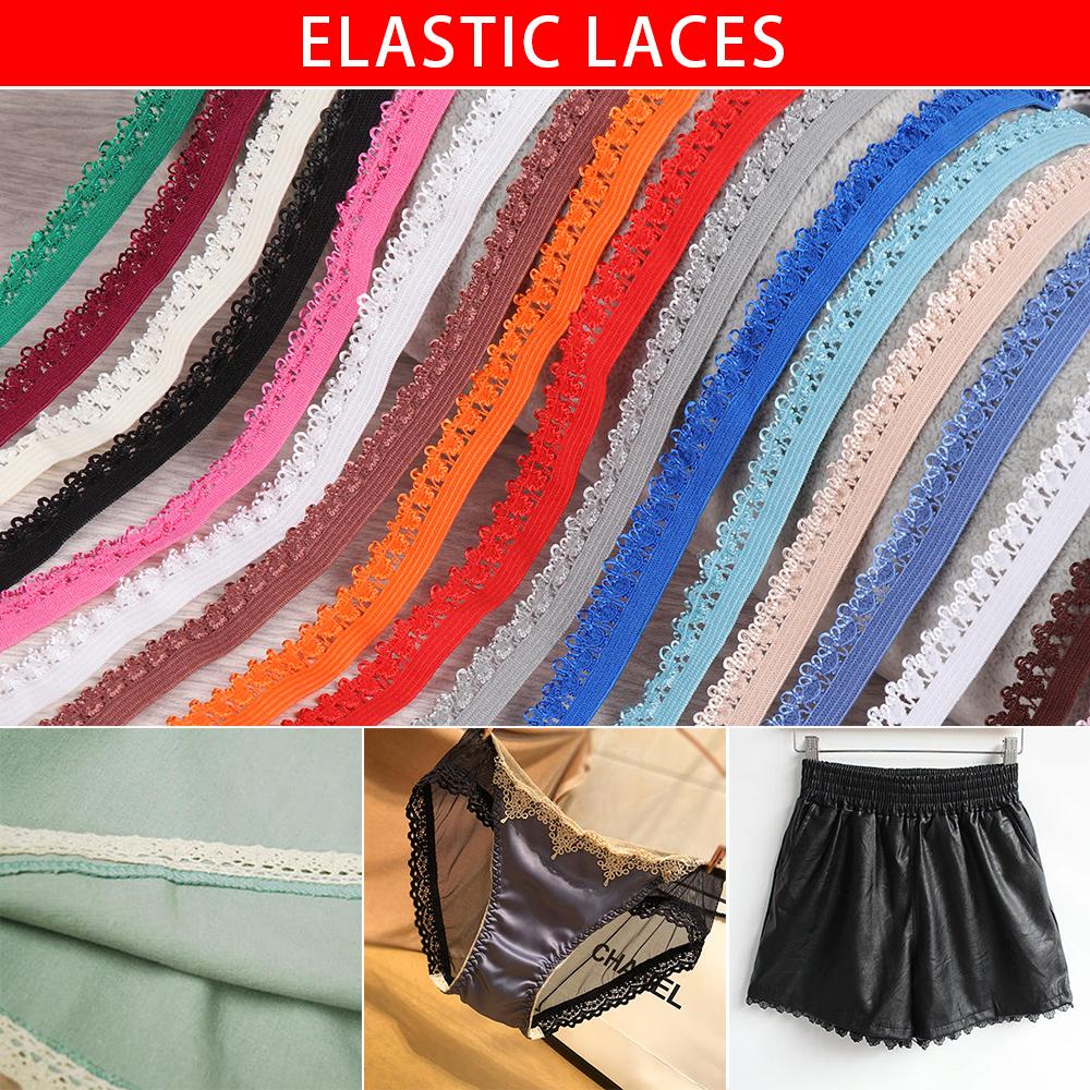 DIY Sewing Trim Trimmings Stretch Elastic Lace Elasticity Laces Clothing Underwear Material 1
DIY Sewing Trim Trimmings Stretch Elastic Lace Elasticity Laces Clothing Underwear Material 1