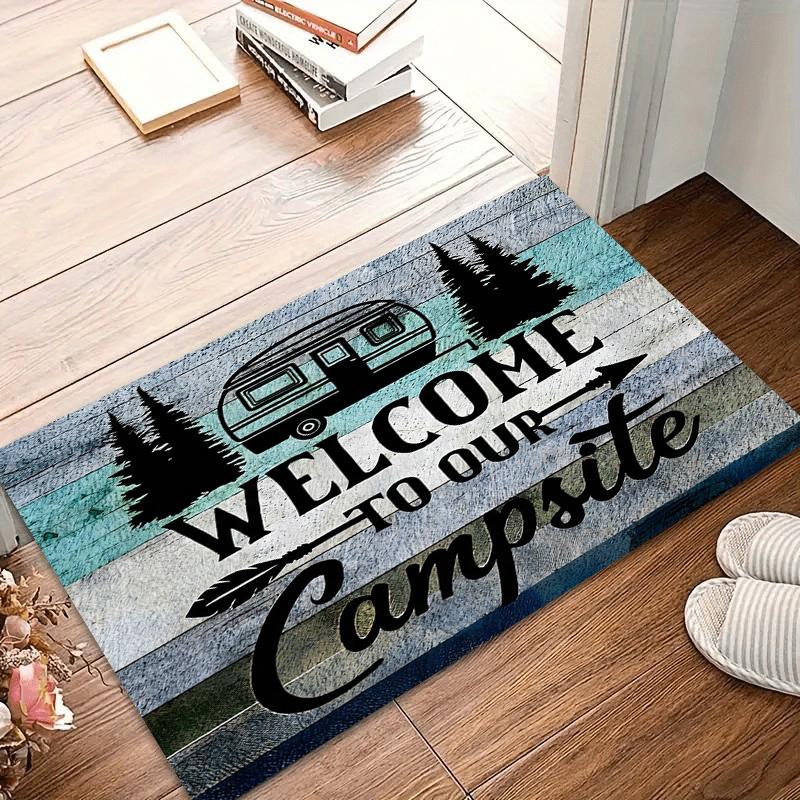 Welcome To Our Campsite Area Rug RV Camper Decorative Carpet for Outdoor Enthusiast Non-Slip Washable Floor Mat for Home Decor 40x60CM
Welcome To Our Campsite Area Rug RV Camper Decorative Carpet for Outdoor Enthusiast Non-Slip Washable Floor Mat for Home Decor 40x60CM