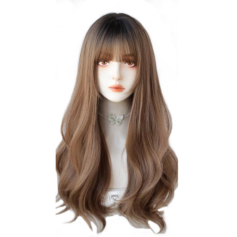 Bybrana Длинные темно-коричневые женские парики с челкой Волнистые термостойкие синтетические парики для чернокожих женщин Афро-американские волосы
Bybrana Длинные темно-коричневые женские парики с челкой Волнистые термостойкие синтетические парики для чернокожих женщин Афро-американские волосы