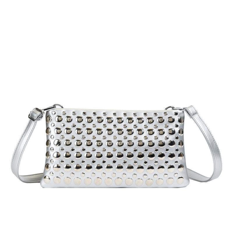 Punk Rivet Crossbody Bags for Women Soft PU Leather Shoulder Bag Luxury Studded Purses and Handbags Square Phone Flap Clutch NEW
Punk Rivet Crossbody Bags for Women Soft PU Leather Shoulder Bag Luxury Studded Purses and Handbags Square Phone Flap Clutch NEW