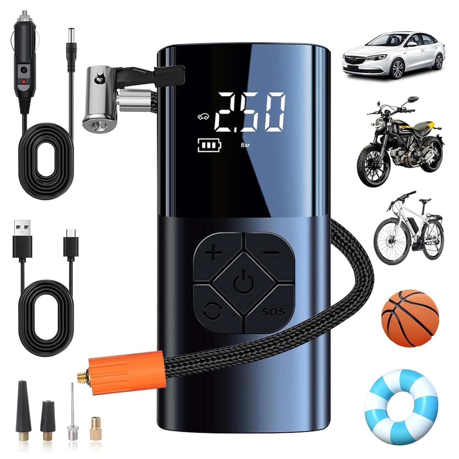 Car Tire Automatic Pressure Gauge With Inflator, Bicycle, Motorcycle, Ball One Size чорний
Car Tire Automatic Pressure Gauge With Inflator, Bicycle, Motorcycle, Ball One Size чорний
