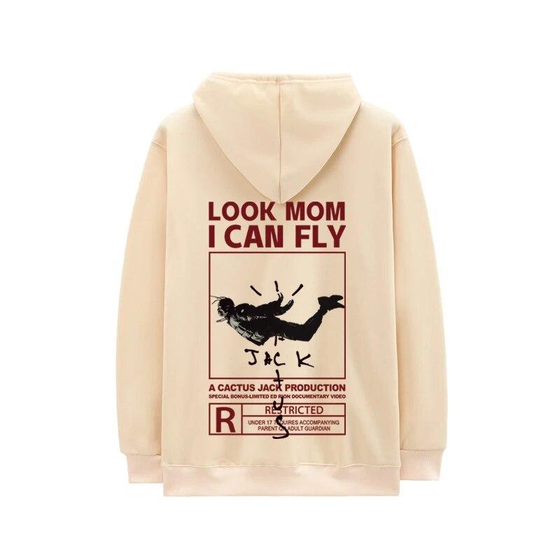 Autumn Winter Cactus Jack Hoodies Unisex Women LOOK MOM I CAN FLY Funny Letter Print ASTROWORLD Hip Hop Fleece Hoodie Sweatshirts Unisex
Autumn Winter Cactus Jack Hoodies Unisex Women LOOK MOM I CAN FLY Funny Letter Print ASTROWORLD Hip Hop Fleece Hoodie Sweatshirts Unisex