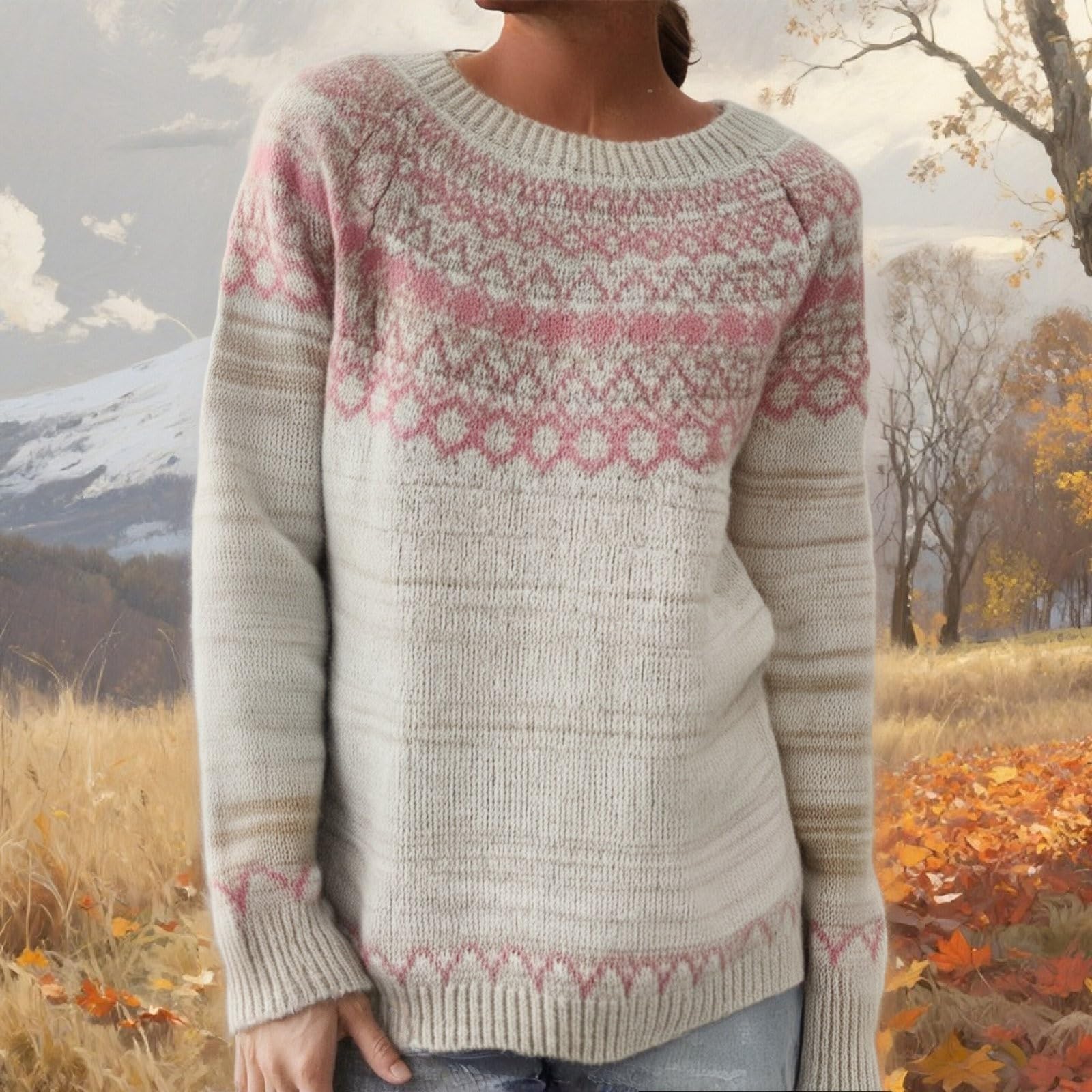 Ladies Fashion Sweater, Round Neck,Loose Pullover Long-sleeved Knitted Sweater S хаки
Ladies Fashion Sweater, Round Neck,Loose Pullover Long-sleeved Knitted Sweater S хаки