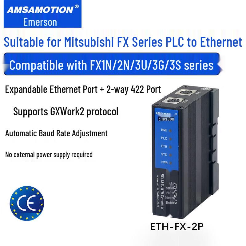 Aimoxun PLC to Ethernet Wireless Communication Module for Mitsubishi FX Series
Aimoxun PLC to Ethernet Wireless Communication Module for Mitsubishi FX Series