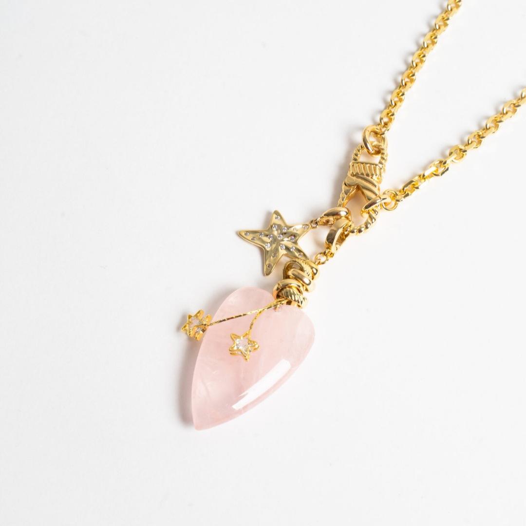 Gentle Powder Crystal Star Necklace, Water Drop Pendant, Fresh And Sweet Temperament, Collarbone Chain, Neck Chain.
Gentle Powder Crystal Star Necklace, Water Drop Pendant, Fresh And Sweet Temperament, Collarbone Chain, Neck Chain.